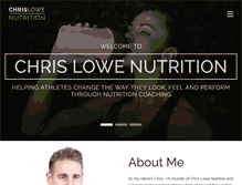 Tablet Screenshot of chrislowenutrition.com